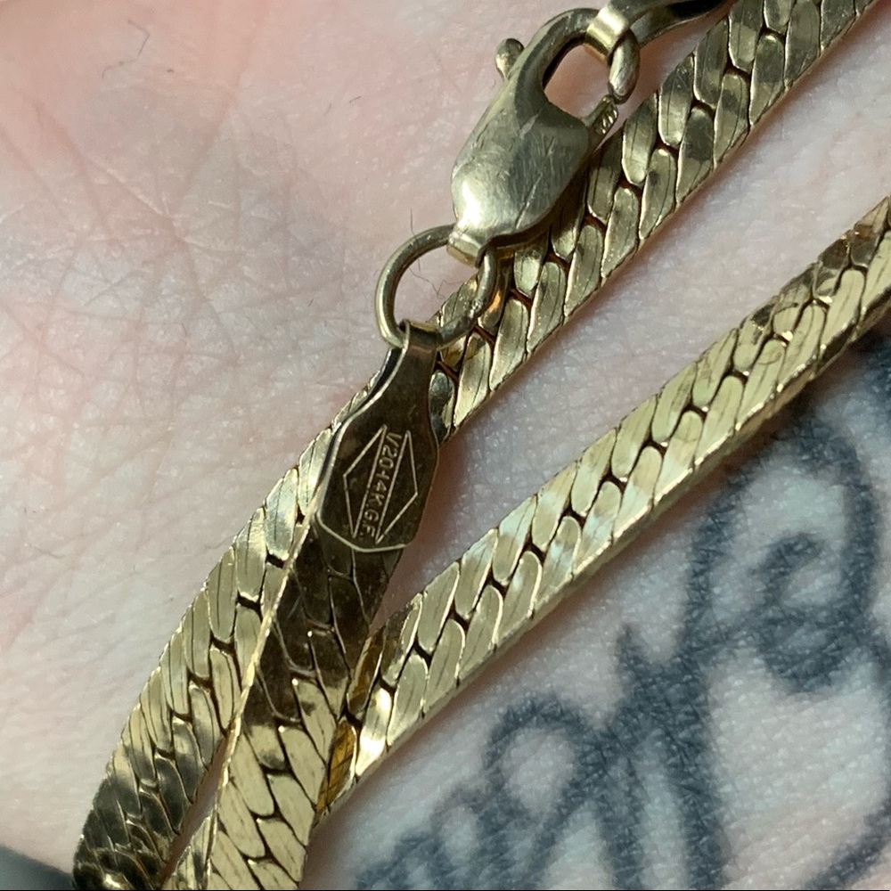 14K Gold 3-1 Bracelet - Necklace - Anklet - Picture 8 of 16
